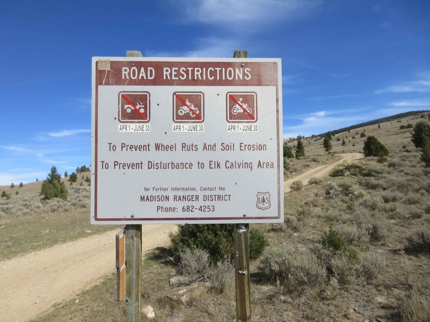 Warm Springs Creek Road (FA 163)/Cow Camp Road (FS 1234)