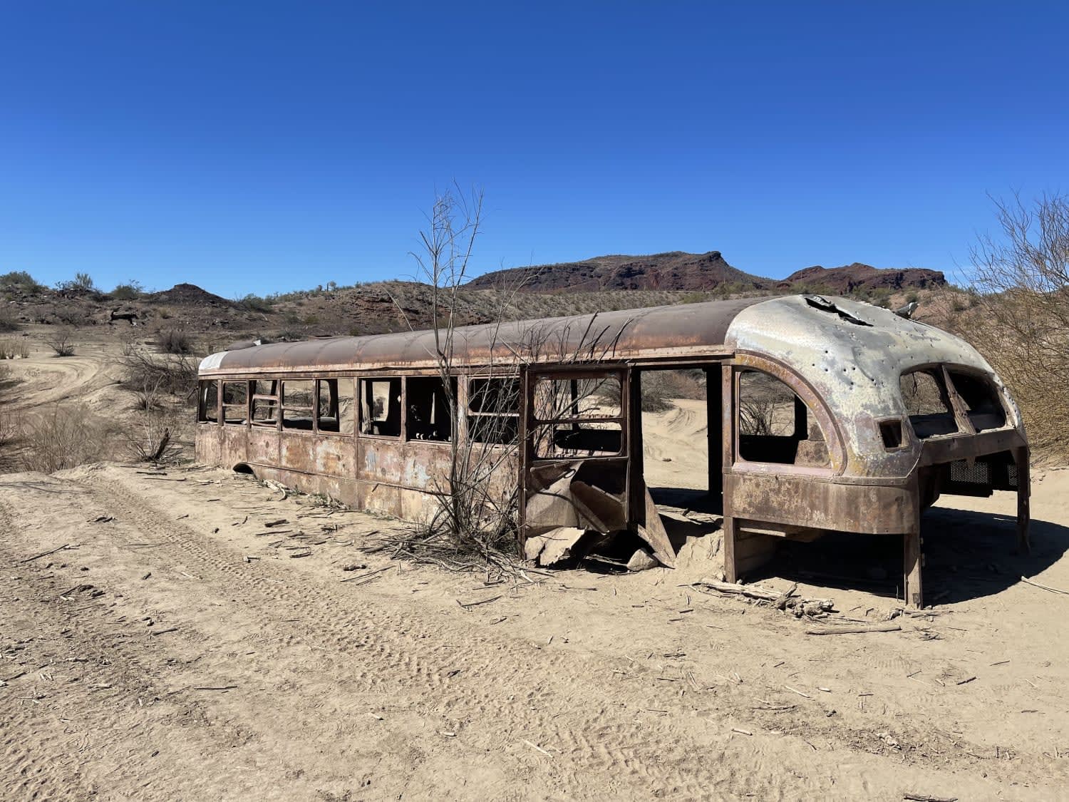AZ Peace Trail Wickenburg Road to the Stranded Bus