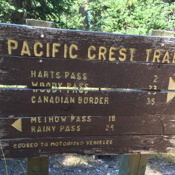 Near Pacific Crest Trail: Section L Rainy Pass to Monument 78