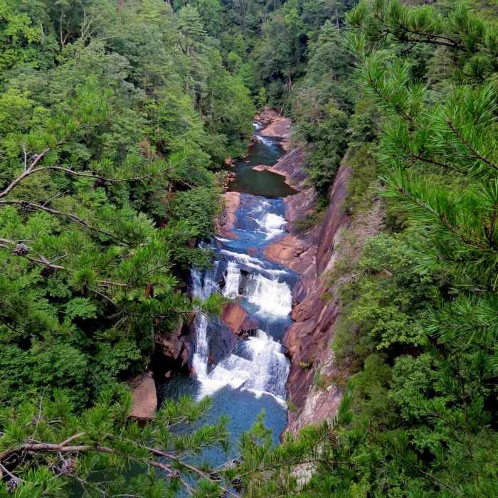 Near Tallulah Gorge Floor: Sliding Rock Loop
