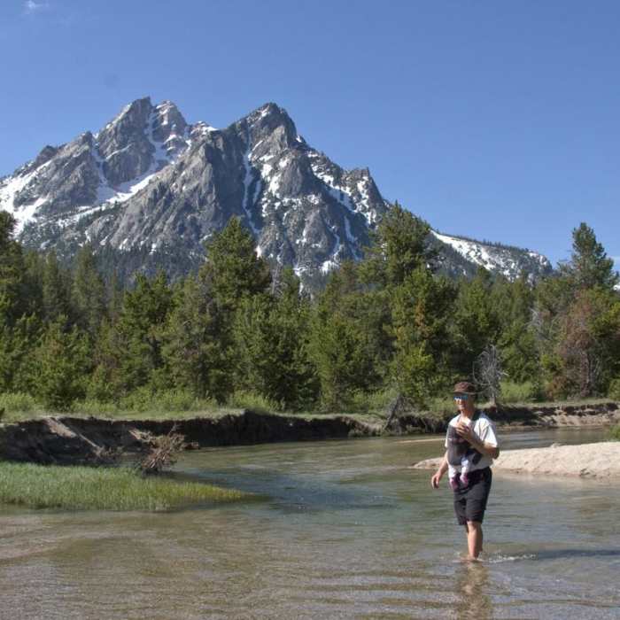 Near Stanley Lake Creek + Lady Face Falls