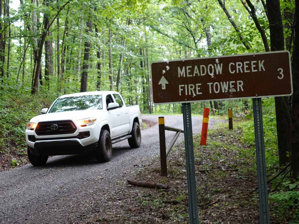 Meadow Creek Tower Road trail photo