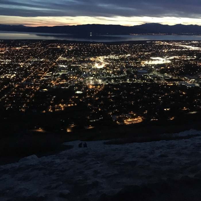 Beatiful sunset from the top of the 'Y' Near The "Y" Mountain Peak