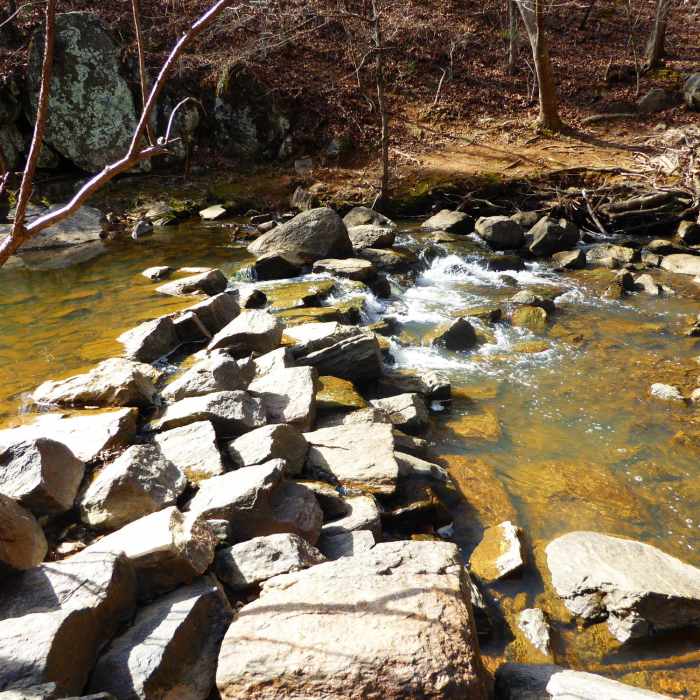 Rock crossing on Moore's Mill Creek Near Chewacla State Park