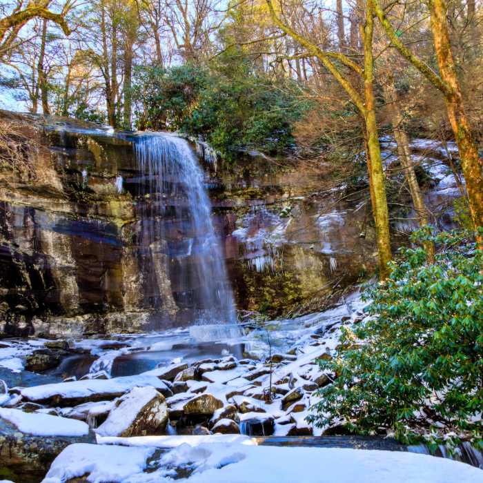 Rainbow Falls Near Mount Le Conte Loop
