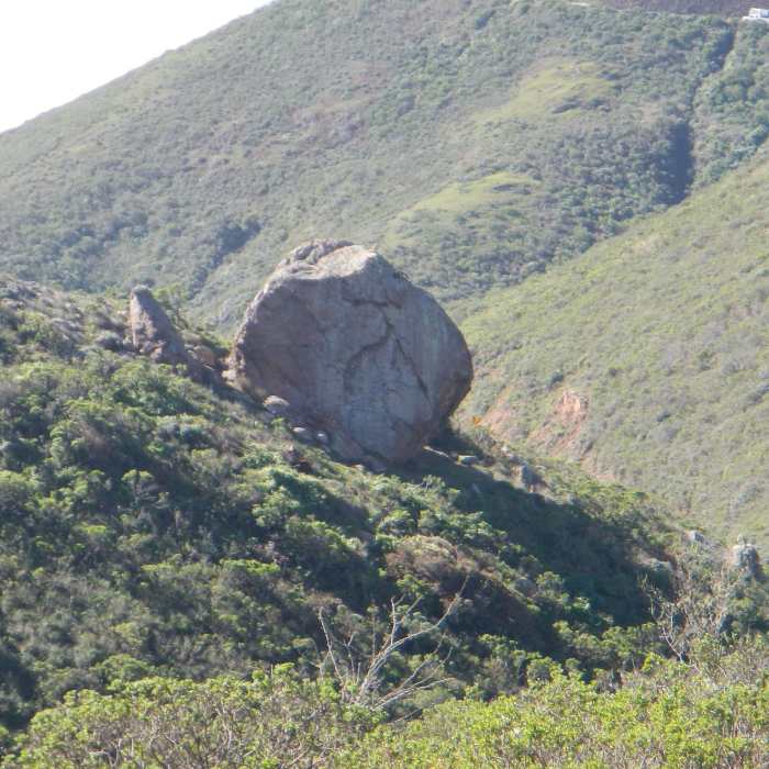 Make sure you look for the "stickman" in the rock. Near Slacker Ridge Trail
