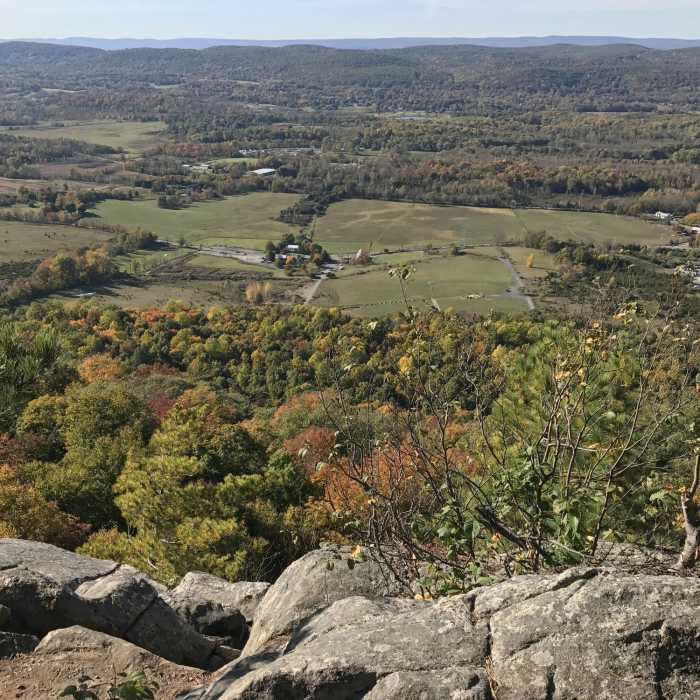 A view from the top of the Stairway to Heaven Section of the Appalachian Trail. Near Pinwheel Vista Out-and-Back