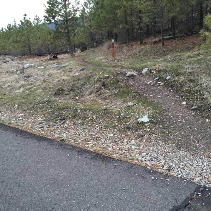 Near Spokane Centennial Trail: Centennial Park Bathrooms to Wilbur Trailhead