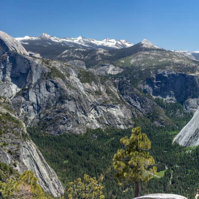 Half Dome and Glacier Point are just two of the highlights from Yosemite Point. Near North Dome Out and Back