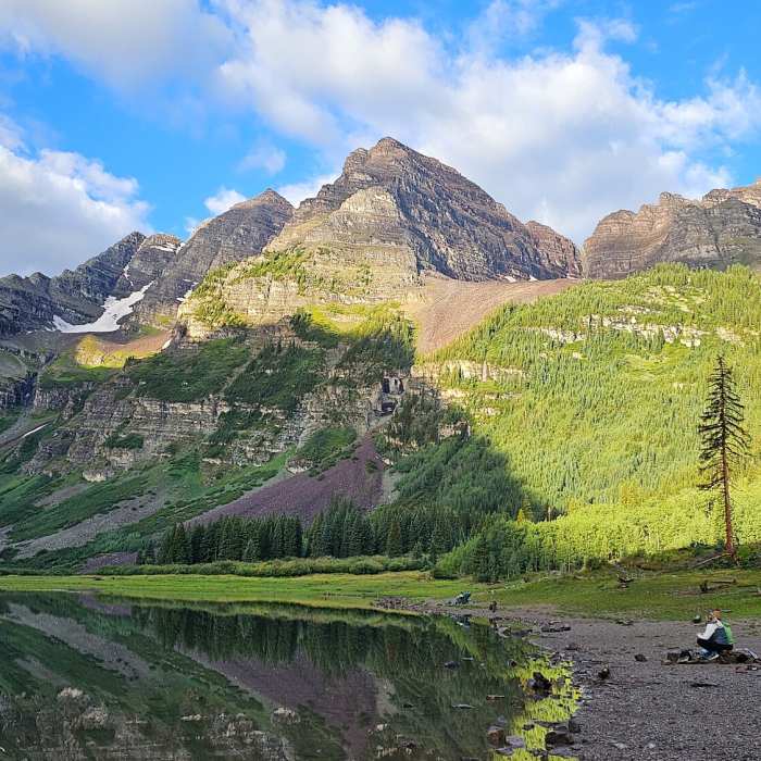 Crater Lake Near Pyramid Peak