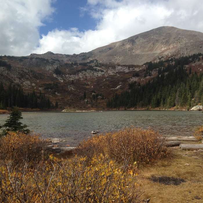 Looking west over Kroenke Lake. Near Kroenke Lake