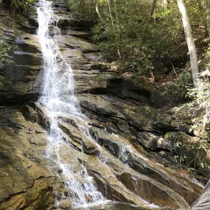 Jones Gap Falls next to the Middle Saluda River off a little side trail from Jones Gap Trail Near Jones Gap - Caesars Head Loop