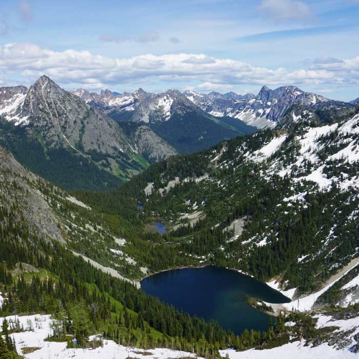 The Cascades over Lake Ann Near Maple Pass Trail #470