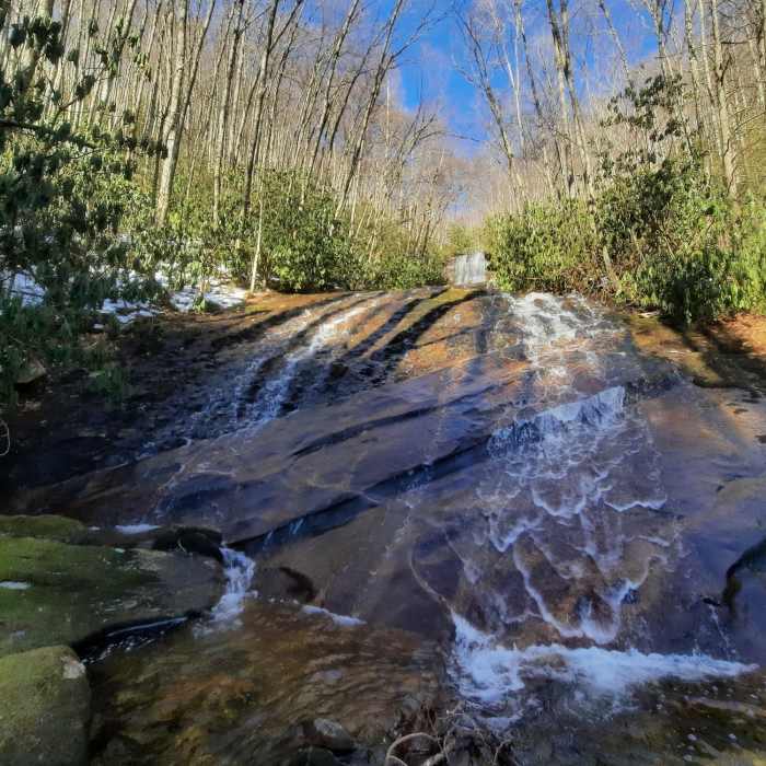 Gunter Fork Cascade Near Balsam Crosby Figure 8