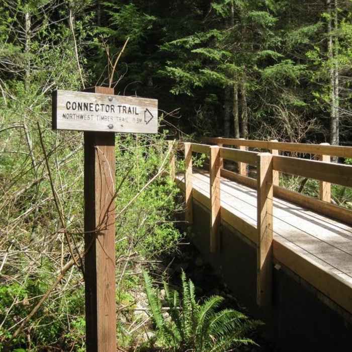 Connector Trail bridge. Near Iverson Railroad Trail