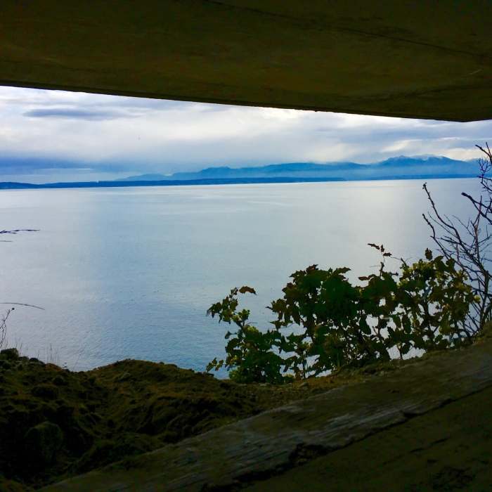 Lookout out of the FC/BC Station. No, there were not guns mounted in here, just high powered telescopes. Near PNT