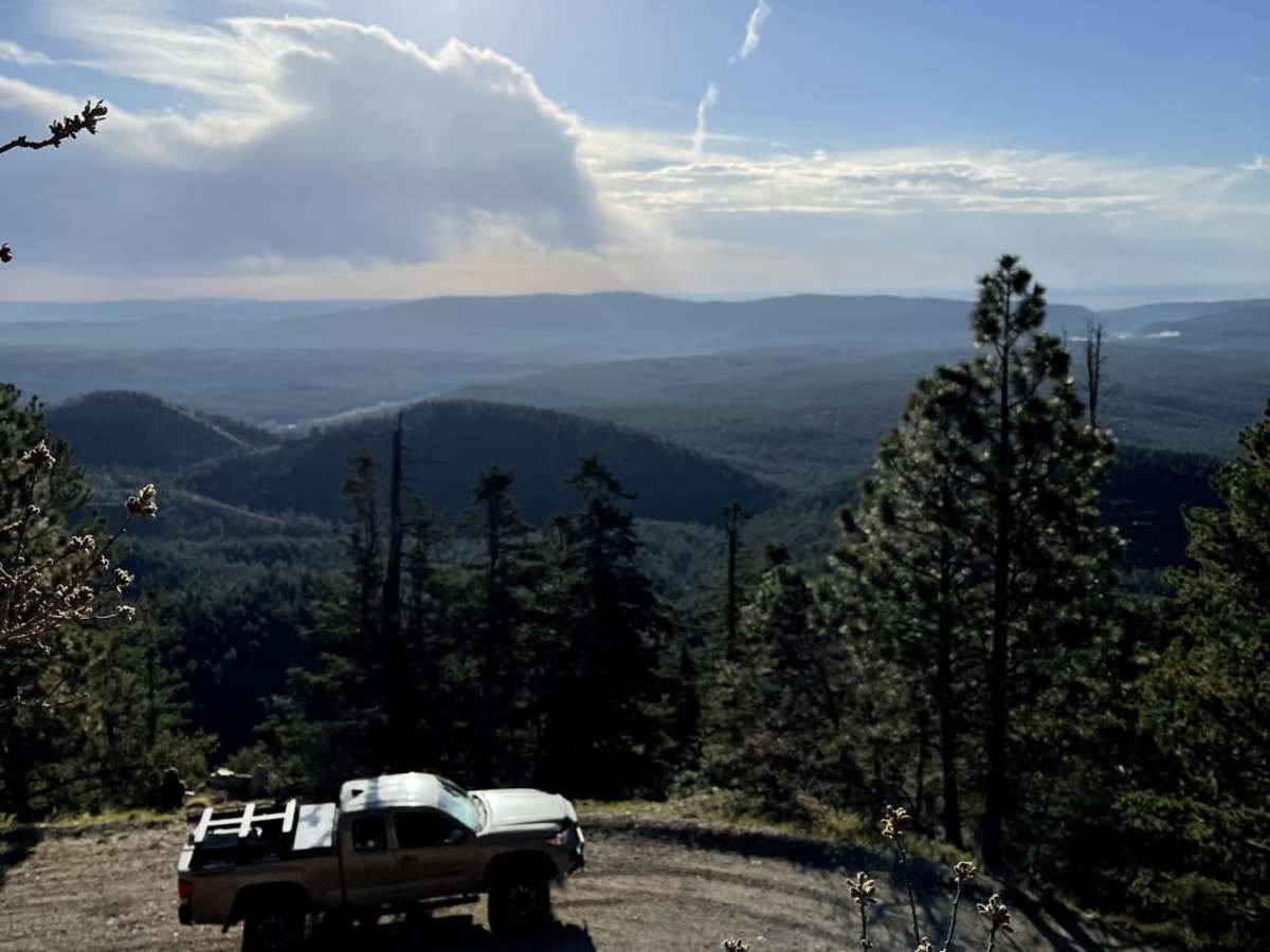 County Road A19A to Hermits Peak trail photo