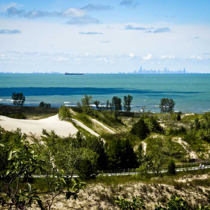 View from the overlook. Near West Beach 3-Loop
