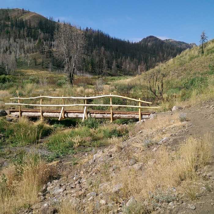 New bridge crossing for Greenhorn Creek Near Imperial Gulch