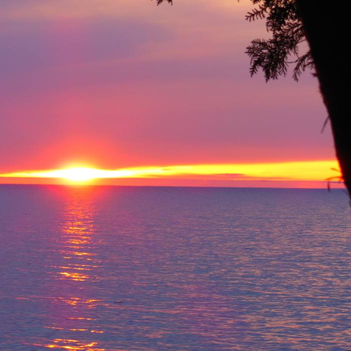 Sunset Near Porcupine Mountains Scenic Wilderness Loop