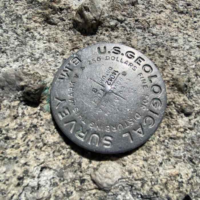 Mount Langley Geo Marker Near Mount Langley via New Army Pass