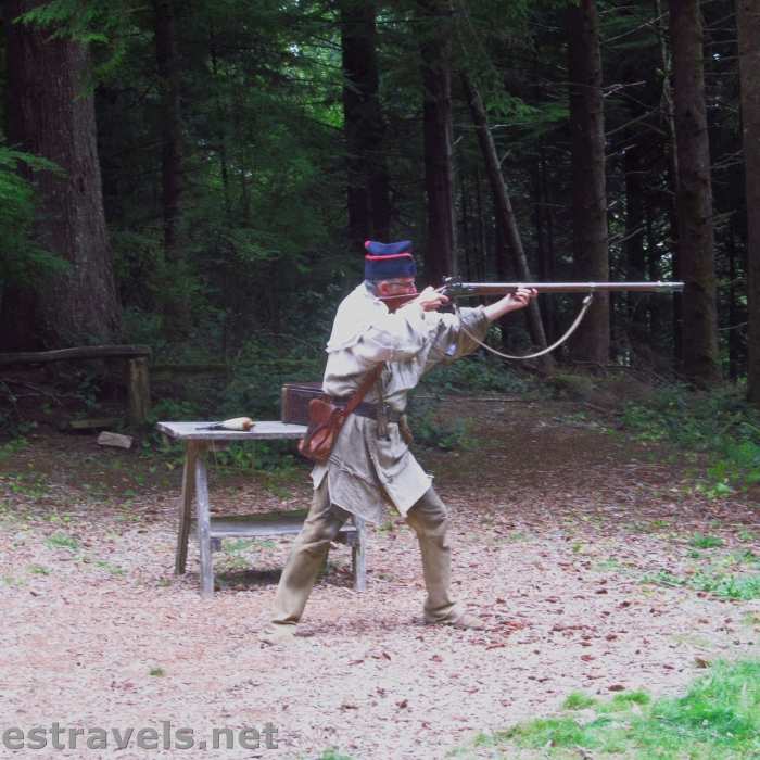 Musket demonstration at Fort Clatsop Near Fort Clatsop Trail