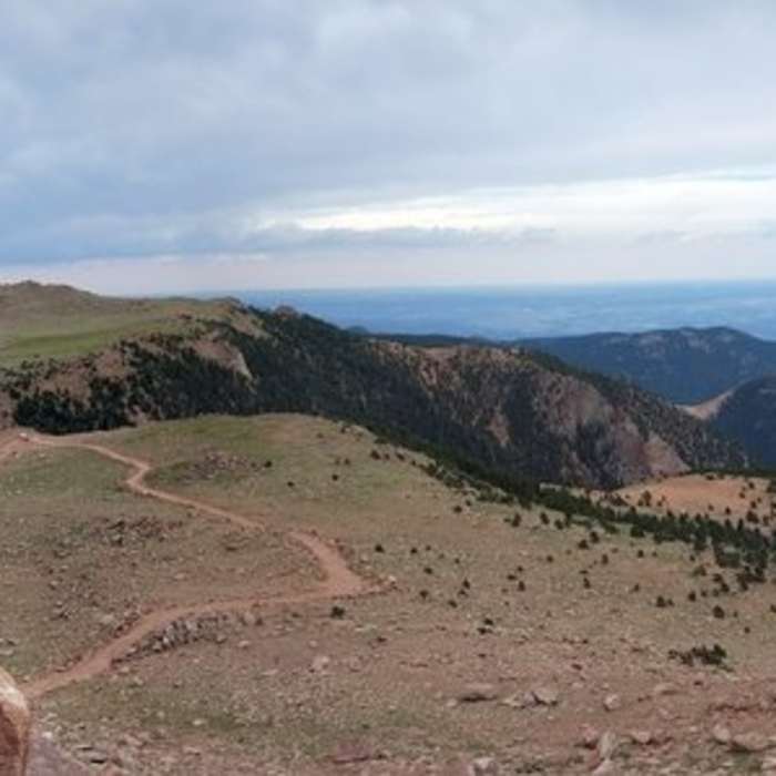 FSR 379A just after gate to summit of Almagre Mountain South. Near Almagre Mountain South via FSR 379