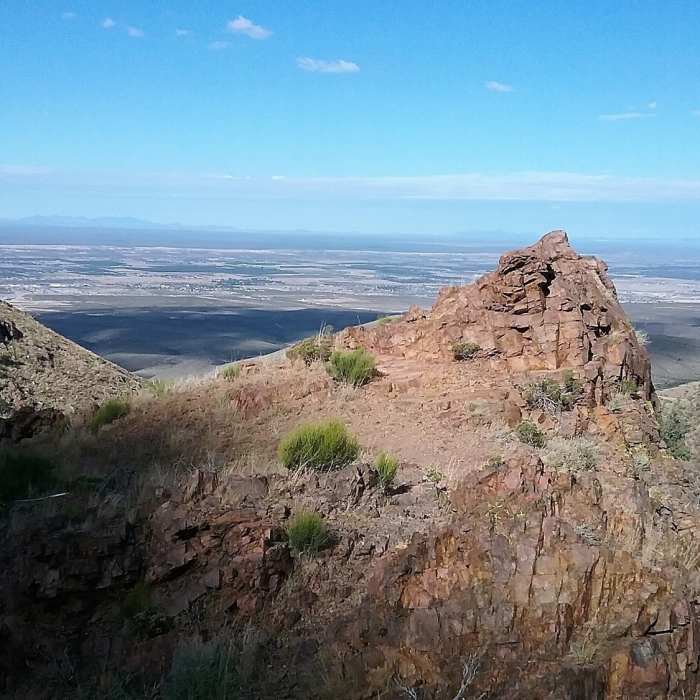 Looking west from the trail Near West Cottonwood Spring