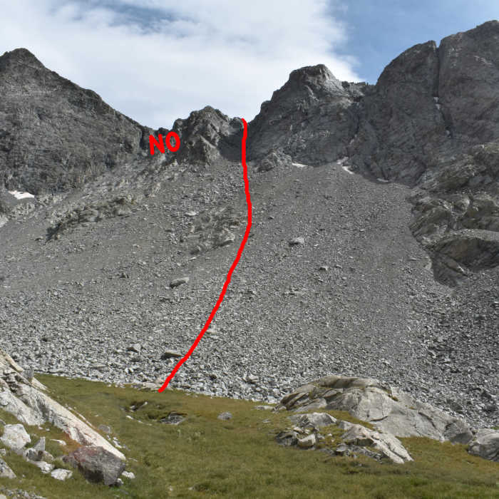 Near Ellingwood Point Route from South Zapata Lake