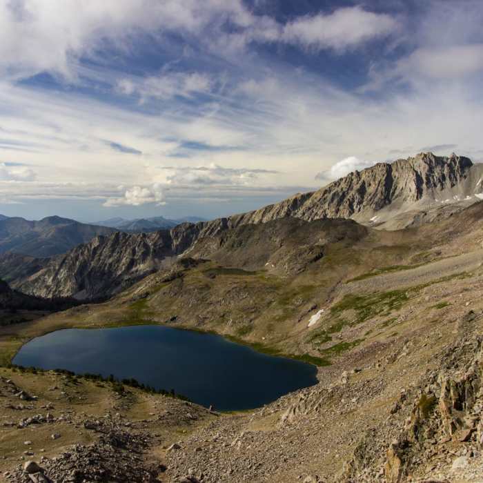Near Broad Canyon: Betty, Goat + Baptie Lakes and the Surprise Valley Divide