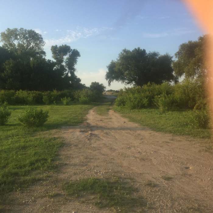 Almost there. Near Benbrook Equestrian Trail