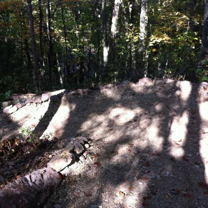New rock walled switchbacks - enjoy! Near Spruce Gap
