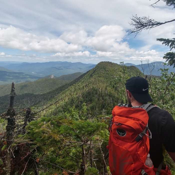 Summit of Lower Wolfjaw. Near Lower Wolfjaw Mountain