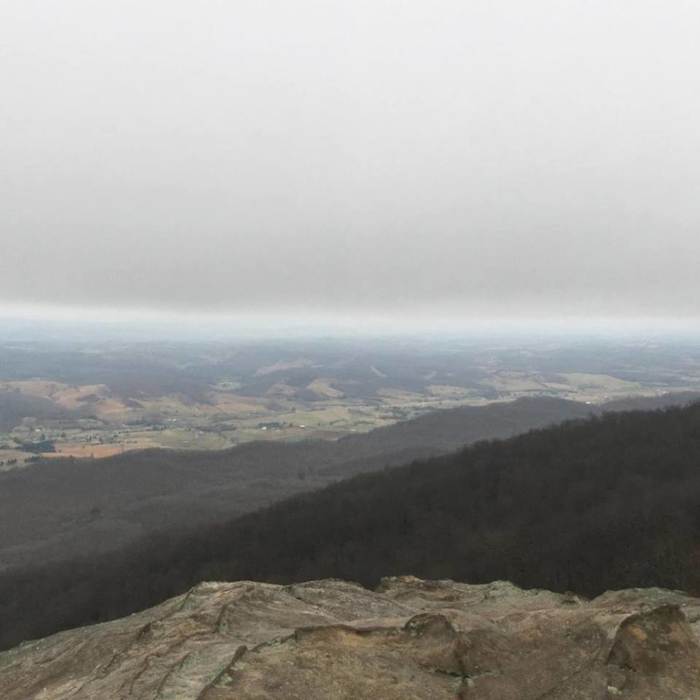 View from White Rocks of southwestern Virginia. Near Ewing Trail - Sand Cave and White Rock