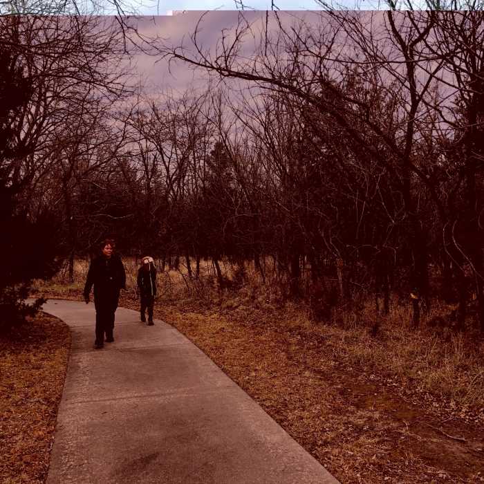 The paved path is very wide and a great place to bring your family! Near Swanson Park