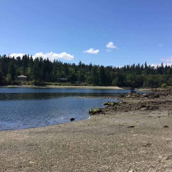 Mill Pond at low tide. Near Blakely Harbor Trail