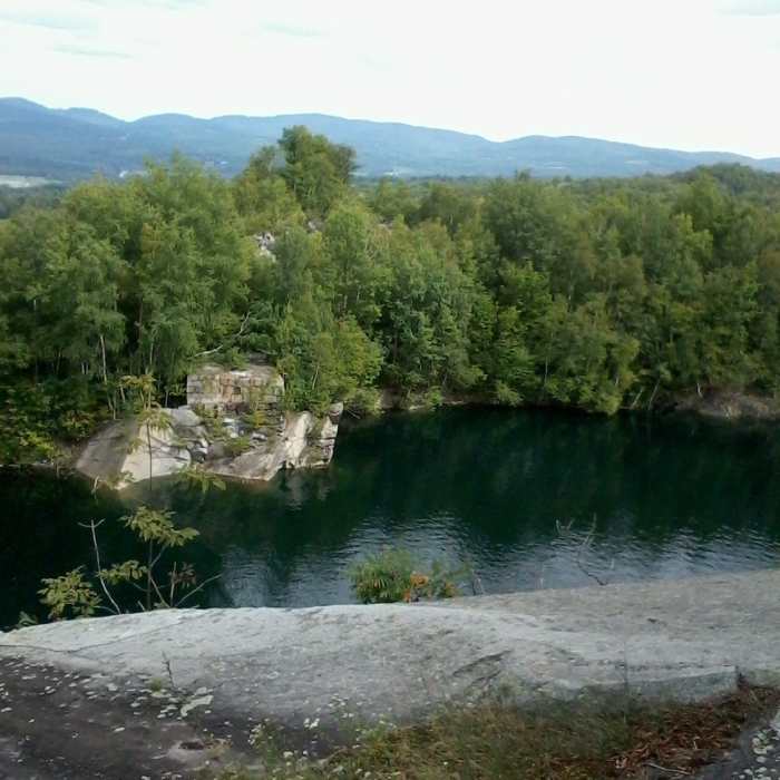 The quarry and valley below Sunset Lookout Near Grand Lookout Out-and-Back