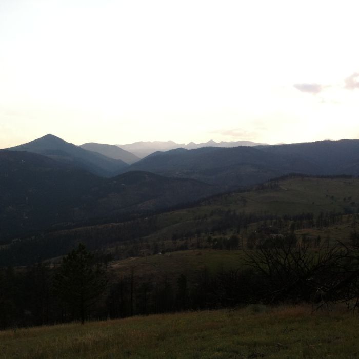 The Contiental Divide in the distance. Near Pines to Peak Loop