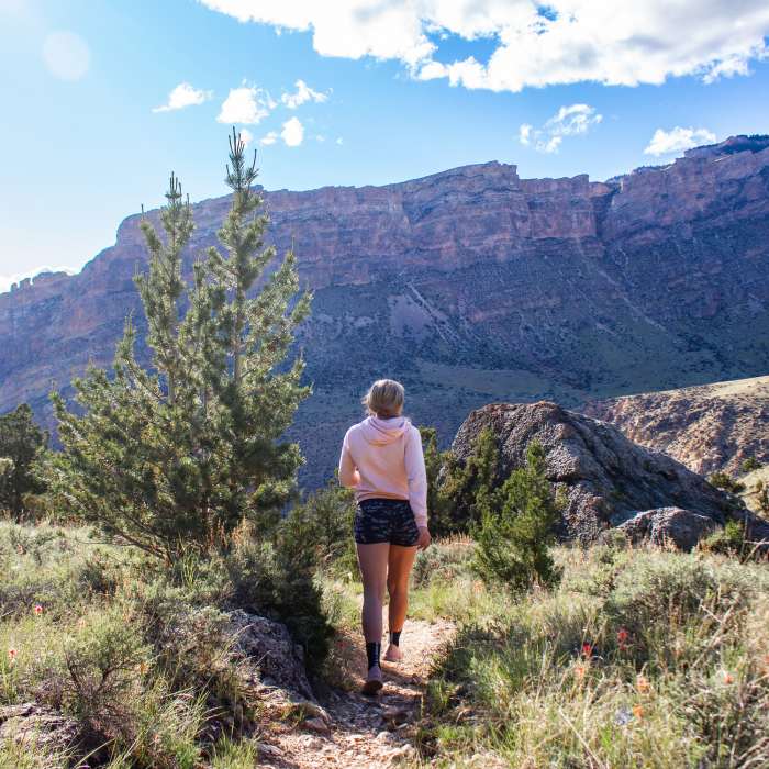 Looking to the northwest side of Shell Canyon from the end of the Shell Bench Trail. Near Shell Bench Trail #184