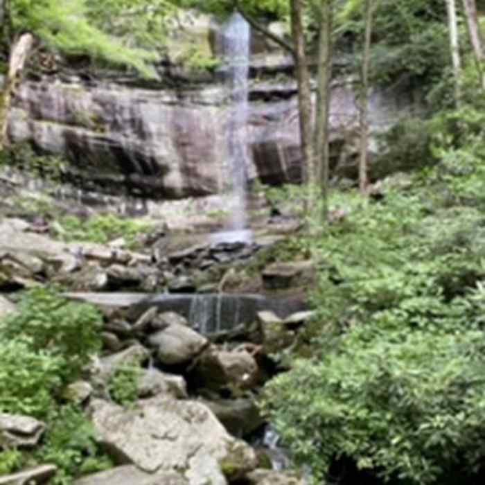 Rainbow falls (rainfall has been short this year). still beautiful. Near Rainbow Falls