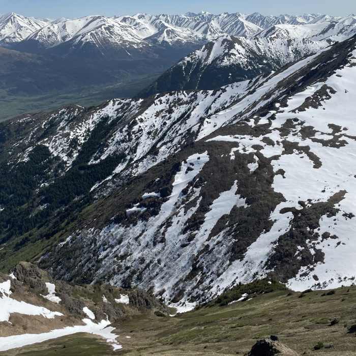 A gorgeous look down on to the hike you've complete is presented to you as you near the peak. The view helps you reflect on the hike and the journey to the top. Near Hope Point Trail