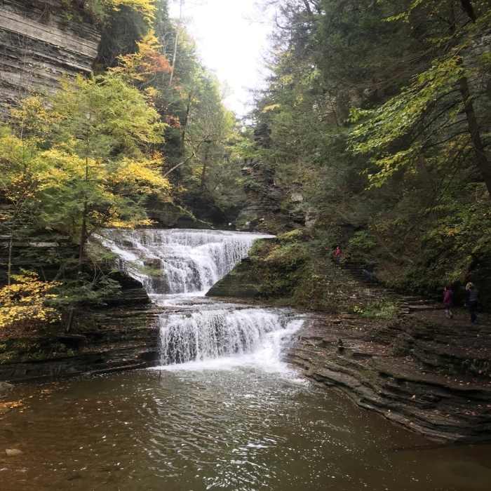 Falls on the gorge trail Near Buttermilk State Park to Robert Treman State Park