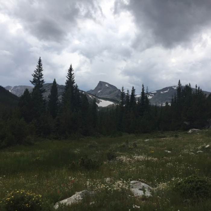 Sawtooth Mountain from along the Coney Lake Trail. Near Beaver Creek Trail