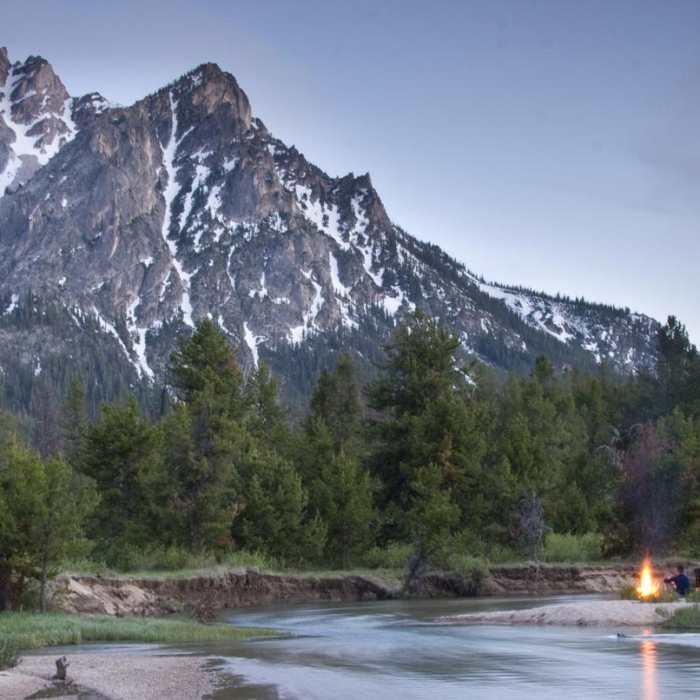 Near Stanley Lake Creek + Lady Face Falls