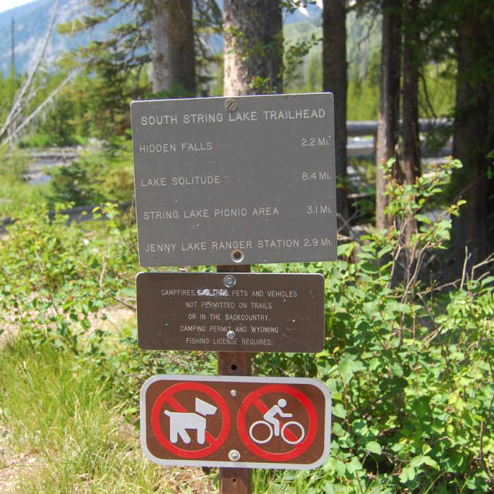 Near Hidden Falls via String Lake