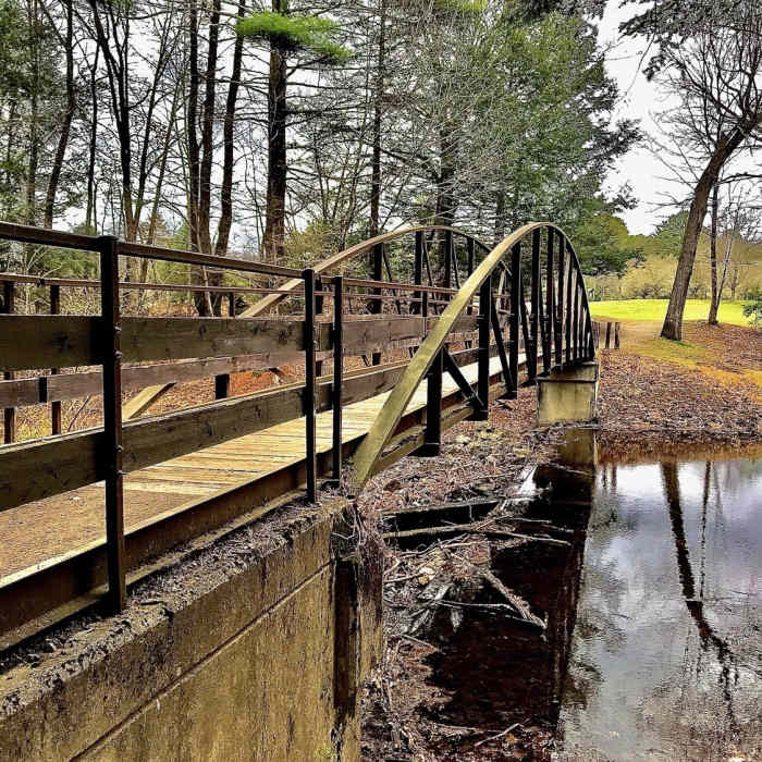 The Black Rock footbridge. Near Black Rock Loop