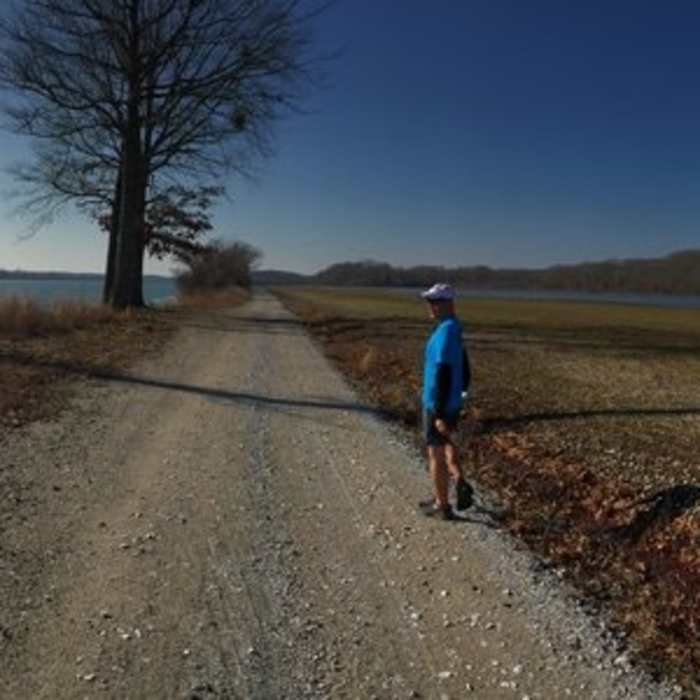 View of the Tennessee River and the SW Rockhouse Road Trail Near Wheeler Wildlife Refuge: Buckeye/Goose Pond