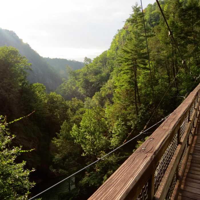 Near Tallulah Gorge Floor: Sliding Rock Loop