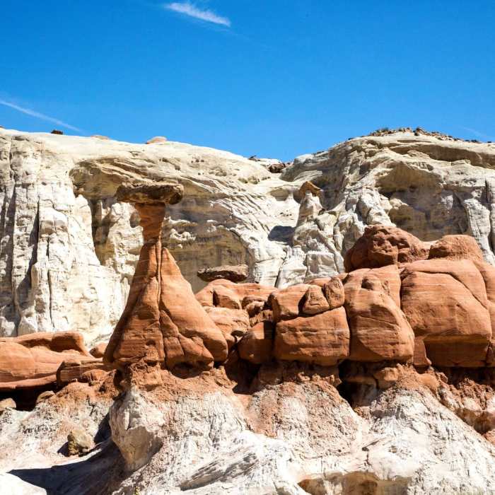 Near Toadstools Trail through Paria Rimrocks
