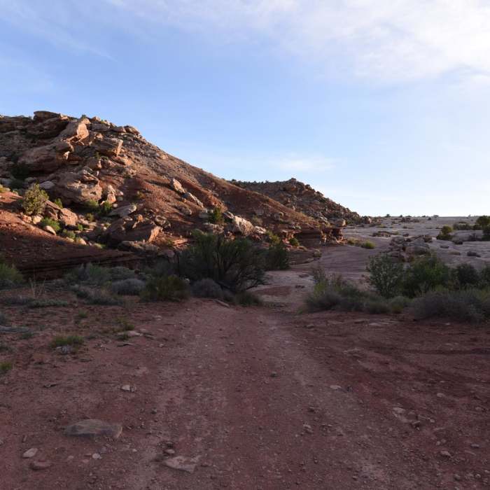 Near Klondike Bluff Dinosaur Tracks